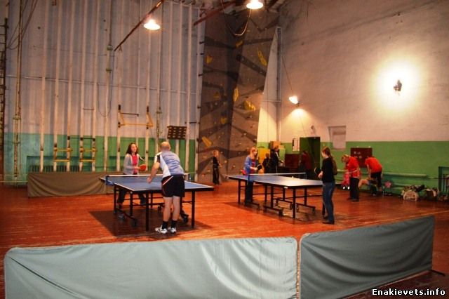 В Енакиево возобновлена работа секций настольного тенниса и скалолазания