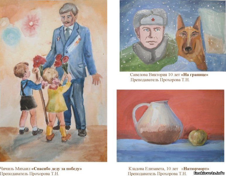 Юные художники Енакиево принимают участие в конкурсе детского рисунка в Москве.