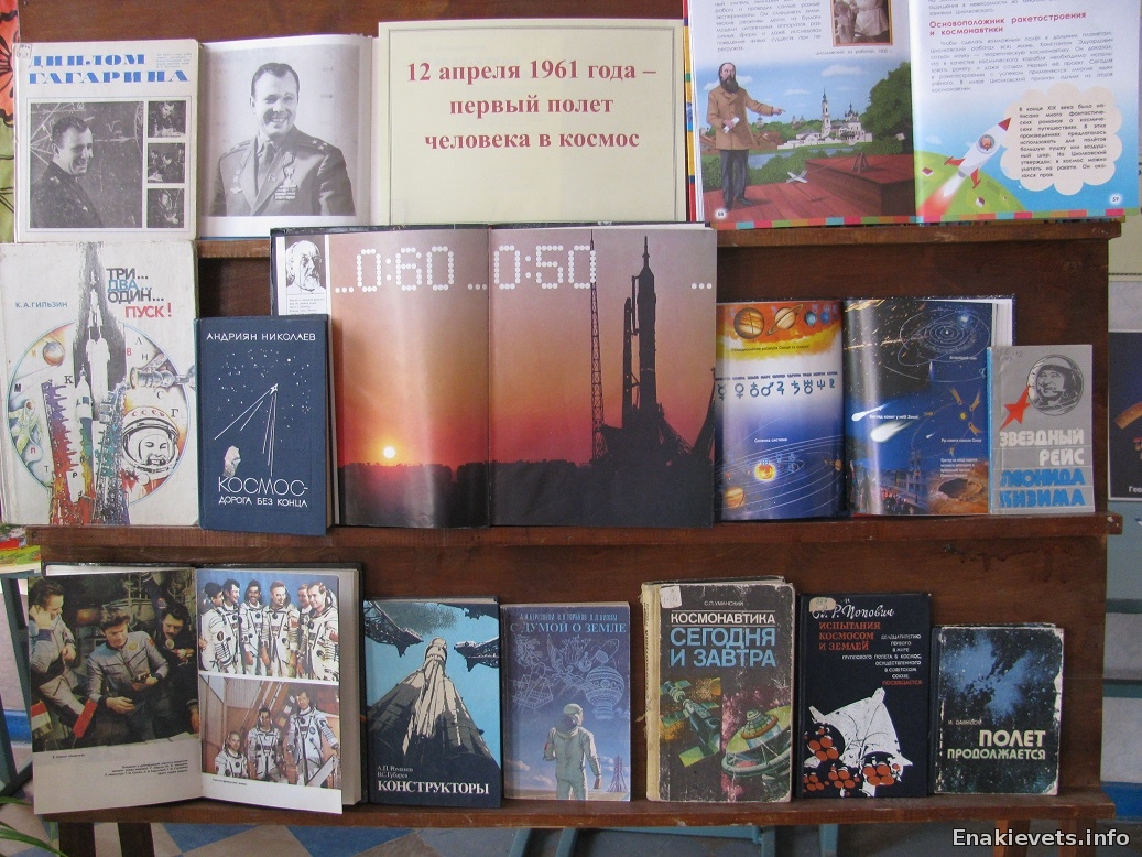 В библиотеках школ города проходят мероприятия, посвященные первому полёту человека в космос