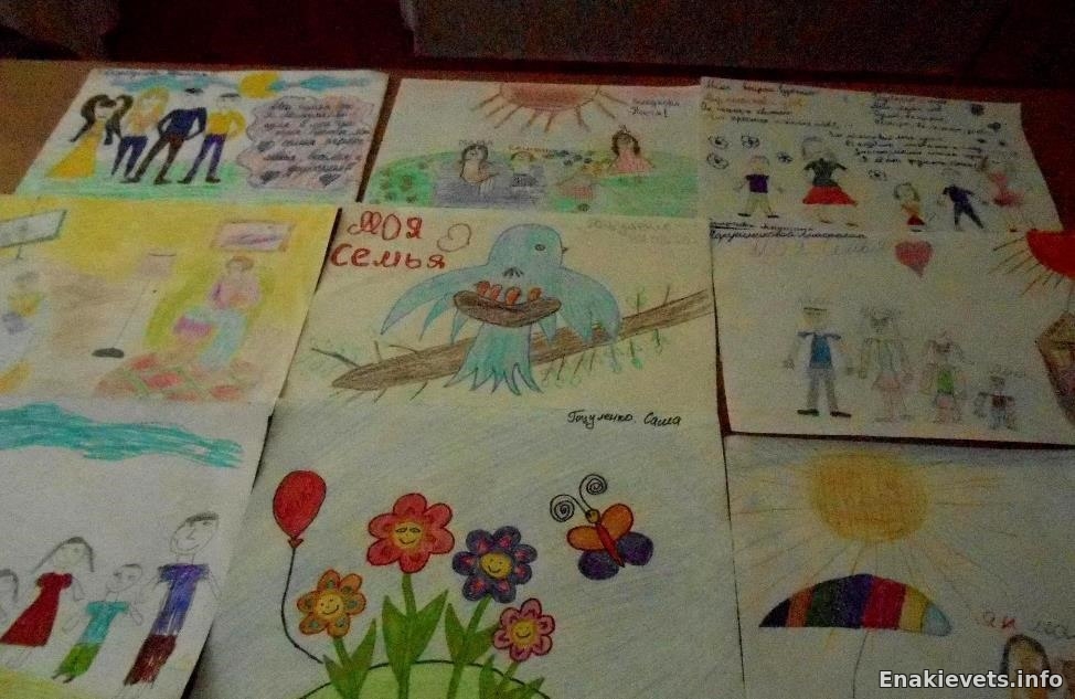 Конкурс детских рисунков и поделок на тему: «Моя семья»