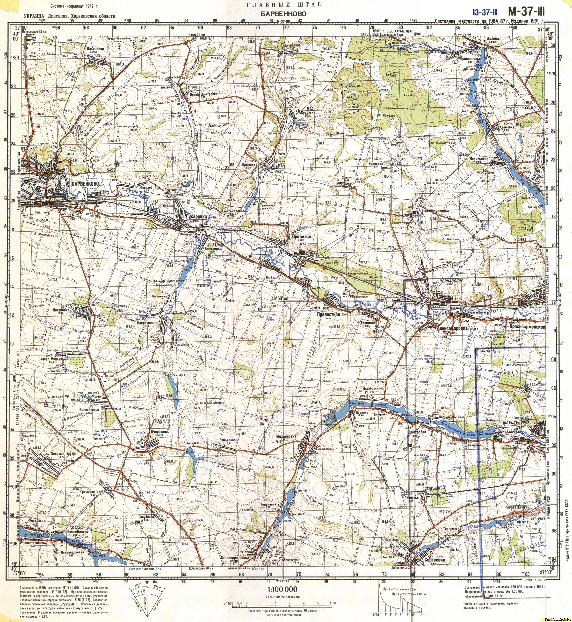 Геодезическая карта киева